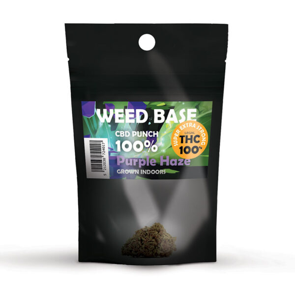 Weed Base – Ανθός Κάνναβης CBD PUNCH 100% Purple Haze 2gr