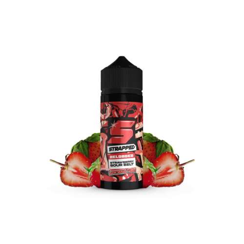Strapped Reloaded Strawberry Sour Belt Flavour Shot 24/120ml