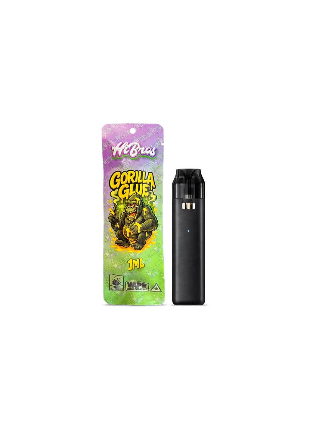 HiBros Disposable Vape CBD Plus Gorilla Glue 1ml - Image 2