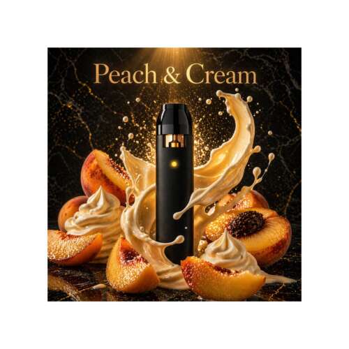 HiBros Disposable Vape CBD Plus Peach and Cream 1ml