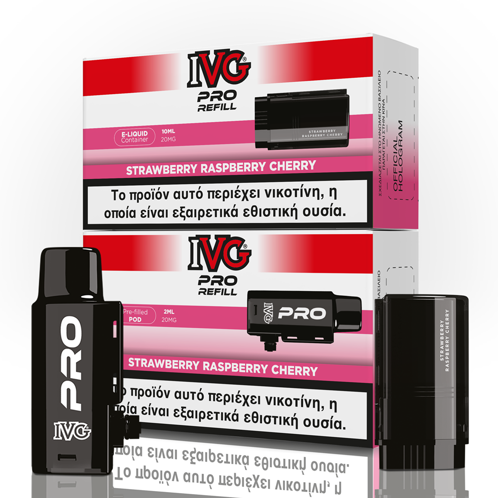 IVG Pro Refill Strawberry Raspberry Cherry 20mg 2ml + 10ml
