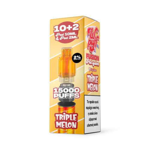 Liquideo Wpuff Refill Pod 10+2ml Triple Μelon