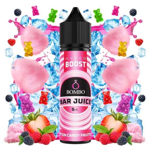 Bombo Bar Juice Hyper Boost Cotton Candy Fruits Ice 5ml/60ml